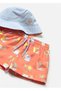 Baby Swimwear Sun Protection Double-Sided Swim Shorts and Hat Set 1646 - 3