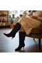 Brown Suede Genuine Leather Gusseted Women's Pointed Toe Boots - 4