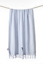 Sealıne Blue Muslin Embroidered Peshtamal 90X170 2541