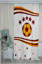 Yellow Red Children's Room Double Wing Velvet Background Curtain - 3