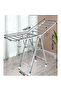 Foldable Clothes Dryer Double Layer Rack outside and inside 1.5M White Color Silver Colour