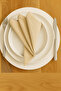 6 Pieces Organic Raw American Serving and Serving Napkin Tableware Presentation Set - 2