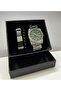 Men's Wristwatch and Bracelet Set - Steel Band, Steel Case, Boxed - 5