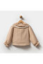 Girls 5-8 Years Old Ruffled Muslin Shirt - Beige - 2