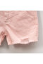 Girl's 9-12 Year Old Shorts and T-Shirt Set - Beige - 3