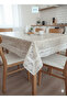 🆕 Lace Look Easy to Clean Non-Slip Liquid-Proof Hole-Free Pvc Tablecloth 120 cm X 150 cm