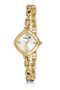 Elegant Women's Wristwatch with Colorful Stone Detail Gold Color Pl-1576B1X
