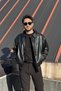 Shirt Collar, Oversized , Starboy Culture, Snap Fasteners & Zipper, Faux Leather Jacket 640 - 6