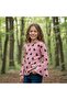 Girls' Sweatshirt Long Sleeve Corded Fabric Heart Patterned Spanish Sleeve Cut Cotton Winter Sweatshirt - 5