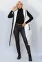 Women's White Italian Quilted Hooded Oversize Puffer Long Vest