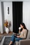 Blackout Lightproof Dimming Thick Background Curtain Living Room Bedroom Children's Room