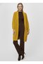 Women's Long Oversized Thick Knit - Soft Casual Sweater Cardigan – with Pockets – Mustard - 4