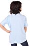 Boy's Printed Crew Neck Buttoned Single Pocket Short Sleeve T-Shirt - 3