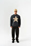 Star Crew Neck Teddy Fabric Sweater - 7