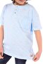 Boy's Printed Crew Neck Buttoned Single Pocket Short Sleeve T-Shirt - 2
