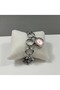Women's Wristwatch with Dangle Chain Bracelet - Round Pink Dial, Stylish Design, Boxed, Gift - 2