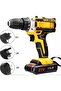 Rechargeable Cordless Drill Lithium Battery Handheld Drilling Impact Electric Cordless Drill - 2