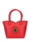 Women's Heart Patterned Metallic Logo Detachable Long Strap 100% Leather Red Shoulder Bag