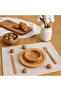 1 Piece Natural Vintage Linen American Placemat/Placemat 35 X 45 cm Tableware Presentation Set - 4
