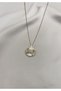 Steel Flower Design Necklace Women Gold Color Elegant Minimal - 5