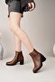 Genuine Leather Women's Daily Heeled Classic Boots DC2511 - 3