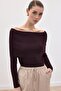 Madonna Collar Sweater - Plum - 2