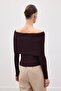 Madonna Collar Sweater - Plum - 8