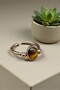 Copper Real Tiger Eye Ring Adjustable Quality 100% Genuine Copper Natural Stone - 2