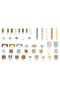 Set 50 cuburi de lemn Smart&Fun, Multicolor - 3