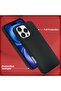 Leather Slim Case for iPhone 16 Pro Max with Camera Lens Protection (Black) - 3