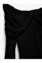 فستان دانتيل قصير بأكمام طويلة على الطراز الإسباني مكشوف الكتفين مع كشكشة - 5