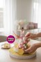 Pink Pasa Ornament 22-Piece Cake Balls, Butterfly, Flower and Feather Happybirthday Decoration Set Hp608 - 5