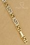 Xuping Vip Bracelet - En 7mm Xuping Zircon Stone Figured Greek Jeweler Gold Bracelet Does Not Tarnish 17+2cm - 3