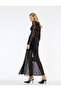 Velvet Skirt with Lace Tulle Detail - 4