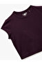 Slim Fit Short Sleeve Crew Neck Crop Sports T-Shirt - 5