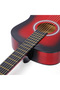 38-inch folk classical guitar, maple & ebony, multi-color patterns - 3