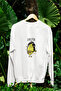 John Lemon Printed Cotton Long Sleeve 3 Yarn Sha Fleece-Lined Nisex Sweatshirt