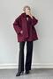 Scarf Coat Burgundy - 2