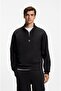 Cotton Regular Fit Half Zippered Mock Neck Sweat Men's Sweat 50546402 001