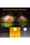 Solar Lights Outdoor Motion Sensor 120 COB LED 16Ft Cable 3 Modes Adjustable 5500K 2 Pack Light - 6