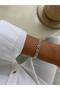 Special Series Xp Stone Detailed Cord Silver Bracelet - 6