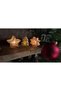 3-Piece New Year Tree and Stars Themed Led Candle Holder (Green, Gold, and Red - Candle Included)