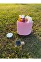 Pink Gingham Patterned Practical Multi-Purpose Organizer Bathroom Desktop Makeup Organizer