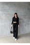 Women's Double Zipper Selanik Fabric Tracksuit Set - 5