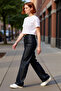 Women's Wide Leg Denim Pants High Waist Functional Durable Quality Comfortable Aesthetic
