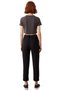 Women's Dark Brown Carrot Cut Woven Pants Functional Durable Quality Comfortable Casual - 6