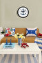 Anchor Design Modern Wall Clock - 42cm - Black Case with Glass Front - Silent Mechanism - 2