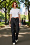 Women's Wide Leg Denim Pants High Waist Functional Durable Quality Comfortable Aesthetic - 2