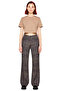 Women's Leopard Patterned Wide Leg Jean Pants Functional Durable Quality Comfortable Modern - 4