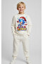 Boy's Christmas New Year Printed 3 Thread Fleece-Lined Winter Sweatshirt / Tracksuit Set - 2
